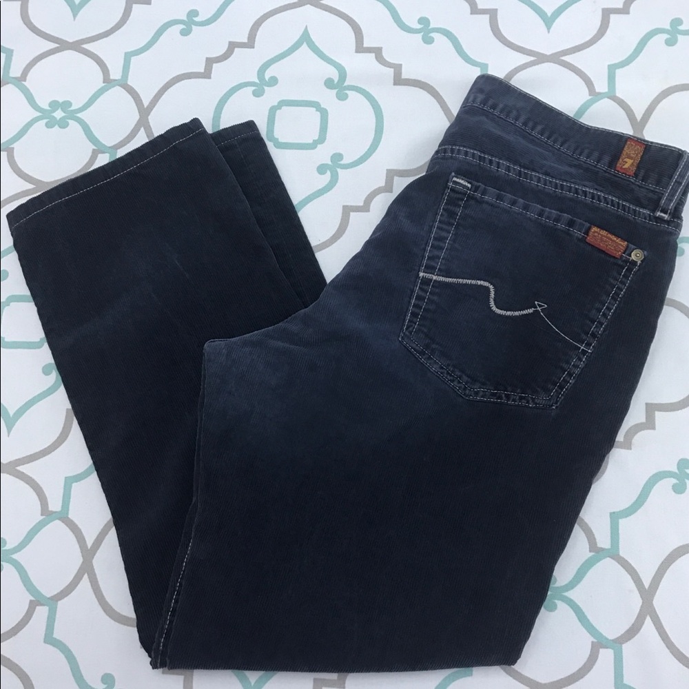 HP 34X27👖AWESOME💙7FAM💙CORDS👖VGUC NAVY CORDUROY - Picture 7 of 8